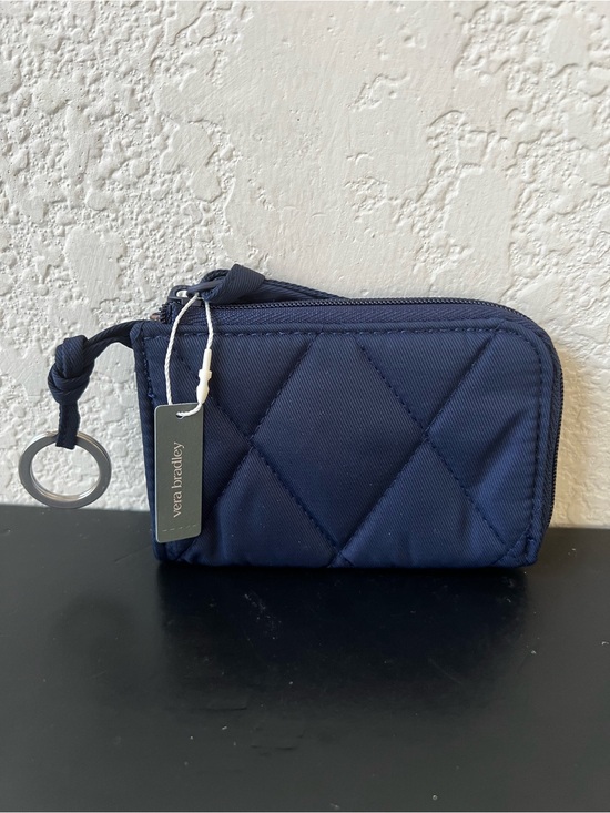 Vera Bradley Accessories - Vera Bradley Zip Card Pouch Quilted - Navy Peacoat Blue NWT